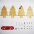 DIY Full Color Changing LED Acrylic 3D Christmas Tree Electronic Learning Kit  Green PCB transparent acrylic