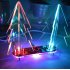 DIY Full Color Changing LED Acrylic 3D Christmas Tree Electronic Learning Kit  Red PCB transparent acrylic