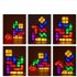 DIY Stackable Night Light  LED Induction Interlocking Desk Lamp 3D Tangram Puzzle Home Decoration Light Gift For Birthday Kids Teens European regulations