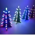 DIY Star Effect 3D LED Decorative Christmas Tree Kit blue