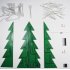 DIY Star Effect 3D LED Decorative Christmas Tree Kit color