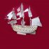DIY Wood Assembled Victory Royal Navy Ship Sailboat Modeling Toy Decoration