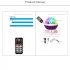 DJ Lights With 9 Colors  USB Interface  Remote Control  Sound Activated Rotating Magic Ball Light  Stage Lighting For KTV  Club  Christmas  Bar starry sky cover