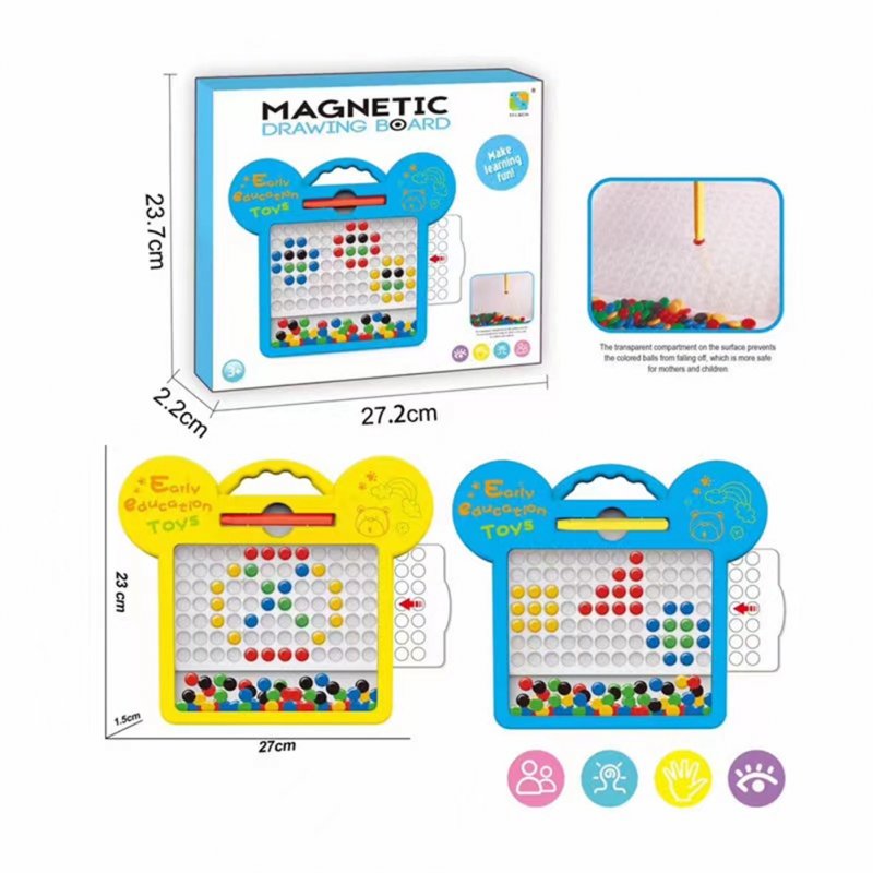 Magnetic Drawing Board For Kids Graffiti Doodle Board Learning Toys Birthday Gift For Girls Boys Small-blue TSQ-38