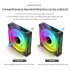 DM1 Cooler Fan ARGB PC CPU Silent Case Luminous Fan 4 72 Inch Cooling PC Fans With Hydraulic Bearing Low Noise Computer RGB Case Fans Optional Wind Direction RG