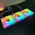 DM1 Cooler Fan ARGB PC CPU Silent Case Luminous Fan 4 72 Inch Cooling PC Fans With Hydraulic Bearing Low Noise Computer RGB Case Fans Optional Wind Direction RG