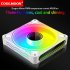 DM1 Cooler Fan ARGB PC CPU Silent Case Luminous Fan 4 72 Inch Cooling PC Fans With Hydraulic Bearing Low Noise Computer RGB Case Fans Optional Wind Direction RG