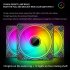 DM1 Cooler Fan ARGB PC CPU Silent Case Luminous Fan 4 72 Inch Cooling PC Fans With Hydraulic Bearing Low Noise Computer RGB Case Fans Optional Wind Direction RG