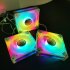 DM1 Cooler Fan ARGB PC CPU Silent Case Luminous Fan 4 72 Inch Cooling PC Fans With Hydraulic Bearing Low Noise Computer RGB Case Fans Optional Wind Direction RG