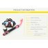 DM406 SN506 Professional Full dry Snorkeling Mask Foldable for adult Scuba Diving Mask black Colorful tube lens eyeglass set