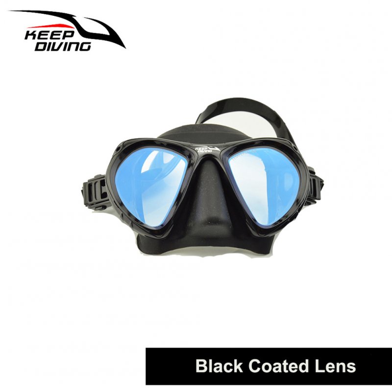 DM406+SN506 Professional Full-dry Snorkeling Mask Foldable for adult Scuba Diving Mask black_Colorful tube lens eyeglass set