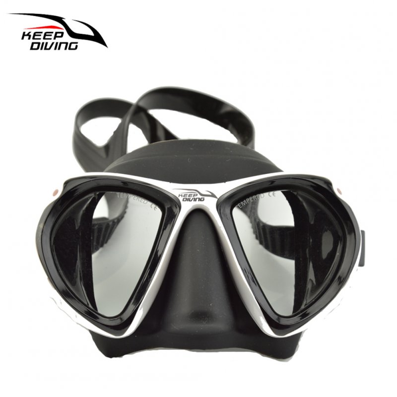 DM406+SN506 Professional Full-dry Snorkeling Mask Foldable for adult Scuba Diving Mask black_Ordinary single lens eyeglass