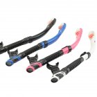 DM406 SN506 Professional Full dry Snorkeling Mask Foldable for adult Scuba Diving Mask black Single snorkel
