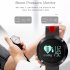 DM58 0 95 Inch Round Display Screen Smart Bracelet Heart Rate Monitor Sport Wristband Fitness Tracker Smartband Silver Black