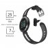 DM58 0 95 Inch Round Display Screen Smart Bracelet Heart Rate Monitor Sport Wristband Fitness Tracker Smartband Silver Black