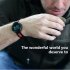 DM58 0 95 Inch Round Display Screen Smart Bracelet Heart Rate Monitor Sport Wristband Fitness Tracker Smartband Silver Black
