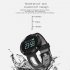 DM58 0 95 Inch Round Display Screen Smart Bracelet Heart Rate Monitor Sport Wristband Fitness Tracker Smartband Silver Black