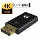 DP To HDMI Max 4K 60Hz Displayport Adapter Male To Female Cable Converter DisplayPort To HDMI Adapter For PC TV Projector black