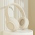 DR58 Bluetooth Headphones Over Ear Wireless Headphones With Microphone Foldable Lightweight Headset With Deep Bass White