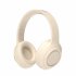 DR58 Bluetooth Headphones Over Ear Wireless Headphones With Microphone Foldable Lightweight Headset With Deep Bass White