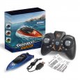 RC Boat For Kids 2.4GHZ Racing Boats 5km/h Remote Control Speedboat Summer Water Toys For Boys Girls Gifts A blue