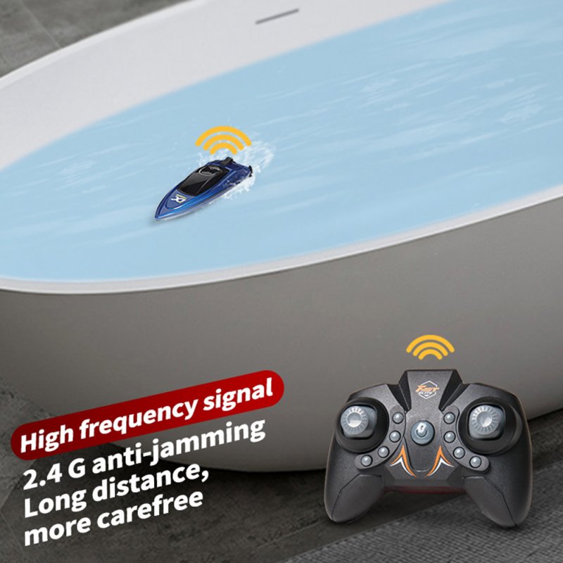 RC Boat For Kids 2.4GHZ Racing Boats 5km/h Remote Control Speedboat Summer Water Toys For Boys Girls Gifts 
