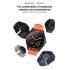DT55 Color Screen Smart Watch Caller Information Push Heart Rate Bluetooth Multi mode Sports Bracelet Black