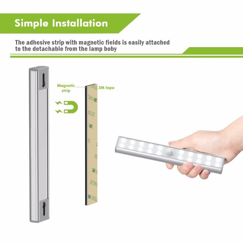 LED Motion Sensor Under Cabinet Night Light