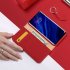 DUX DUCIS For Huawei P30 pro Luxury Genuine Leather Magnetic Flip Cover Full Protective Case with Bracket Card Slot red Huawei P30 pro