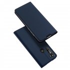 DUX DUCIS For Moto G8/G8 Power Leather Mobile Phone Cover Magnetic Protective Case Bracket with Cards Slot Royal blue_Moto G8 Power