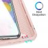 DUX DUCIS For Samsung A51 Leather Mobile Phone Cover Magnetic Protective Case Bracket with Card Slot Pink