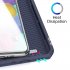 DUX DUCIS For Samsung A51 Leather Mobile Phone Cover Magnetic Protective Case Bracket with Card Slot blue