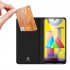 DUX DUCIS For Samsung M31 Leather Mobile Phone Cover Magnetic Protective Case Bracket with Cards Slot Golden