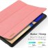 DUX DUCIS For Samsung TAB S4 10 5 Simple Solid Color Smart PU Leather Case Anti fall Protective Stand Cover with Pencil Holder Sleep Function  blue Samsung TAB 
