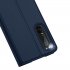 DUX DUCIS For Sony Xperia1 II Xperia10 II Leather Mobile Phone Cover Magnetic Protective Case Bracket with Cards Slot Royal blue Sony Xperia1 II