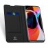 DUX DUCIS For XIAOMI 10 MI 10 Pro Fall Resistant Mobile Phone Cover Magnetic Leather Protective Case with Cards Slot Bracket black