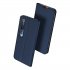 DUX DUCIS For XIAOMI 10 MI 10 Pro Fall Resistant Mobile Phone Cover Magnetic Leather Protective Case with Cards Slot Bracket Royal blue
