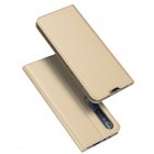DUX DUCIS For XIAOMI 10/MI 10 Pro Fall Resistant Mobile Phone Cover Magnetic Leather Protective Case with Cards Slot Bracket Tyrant Gold