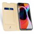 DUX DUCIS For XIAOMI 10 MI 10 Pro Fall Resistant Mobile Phone Cover Magnetic Leather Protective Case with Cards Slot Bracket Tyrant Gold