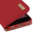 DUX DUCIS For iPhone 6 6s Luxury Genuine Leather Magnetic Flip Cover Full Protective Case with Bracket Card Slot red