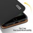 DUX DUCIS For iPhone 7 8 Luxury Genuine Leather Magnetic Flip Cover Full Protective Case with Bracket Card Slot blue