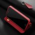 DUX DUCIS For iPhone 7 8 Luxury Genuine Leather Magnetic Flip Cover Full Protective Case with Bracket Card Slot red