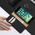 DUX DUCIS For iPhone 7 Plus 8Plus Luxury Genuine Leather Magnetic Flip Cover Full Protective Case with Bracket Card Slot blue