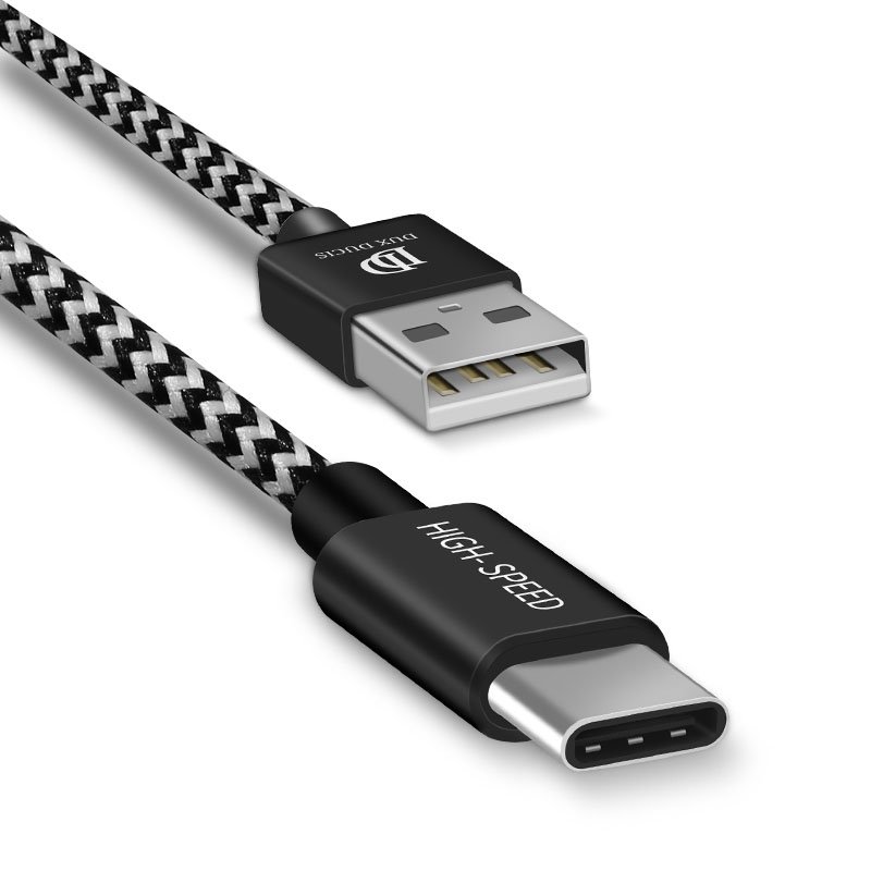 DUX DUCIS K-ONE Portable TYPE-C Braided Data Line Data Sync Charger Charging Cable 100cm