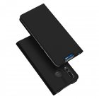 DUX DUCIS for HUAWEI Y9 Prime 2019 Solid Color Magnetic Attraction Leather Protective Phone Case with Card Slot Bracket black