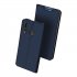 DUX DUCIS for HUAWEI Y9 Prime 2019 Solid Color Magnetic Attraction Leather Protective Phone Case with Card Slot Bracket Royal blue