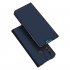 DUX DUCIS for HUAWEI Y9 Prime 2019 Solid Color Magnetic Attraction Leather Protective Phone Case with Card Slot Bracket black