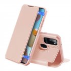 DUX DUCIS for Samsung A21S A51 5G Magnetic Mobile Phone Holder Leather Case with Cards Slot Pink Samsung A21S