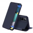 DUX DUCIS for Samsung A21S A51 5G Magnetic Mobile Phone Holder Leather Case with Cards Slot blue Samsung A51 5G