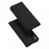 DUX DUCIS for Samsung A21s A51 5G Magnetic Protective Case Bracket with Card Slot Leather Mobile Phone Cover black